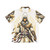 Assassins Creed inspired Hawaiian shirt with hidden blade and historical assassin motif