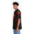Retro 80s sunset cassette Hawaiian shirt with vibrant neon colors and wavy patterns - People Left