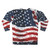 Patriotic American Sweatshirt with USA Flag Design - Back