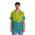 Retro 80s mystery pattern hawaiian shirt with scooby-doo inspired design - People Front