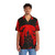 Castlevania inspired minimalist Hawaiian shirt with red castle design - People Front