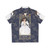Retro 80s Labyrinth inspired Hawaiian shirt with Sarah and Jareth designs