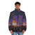 Live The Music Puffer Jacket, featuring music-inspired design and techno fashion style - men front