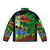 Audrey II-inspired puffer jacket from the classic 80s musical Little Shop of Horrors - Back