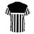 Stylish Port Adelaide Power Inspired Shirt with Magpies Football Stripes - Back