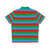 Azerbaijan flag stripes design on a Hawaiian-style shirt - Back