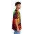 Jeff Goldblum wearing a tropical Hawaiian shirt with his portrait - People Pight