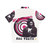 Retro 70s reggae-inspired Hawaiian shirt with big target design - Back