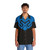 Blue Beetle Armor Hawaiian Shirt with DC Comics Superhero Design - People Front