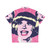 Carol Channing Pop Art Hawaiian Shirt - 80s TV Icon Tribute - Back