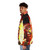 Borderlands Lilith Siren Phoenix Puffer Jacket with fire and gritty design - men side left