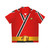 Samurai Red Hawaiian Shirt with Shinkenger, Super Sentai, Tokusatsu Inspired Design