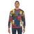 Alfred Jensen-inspired abstract sweatshirt with spiritual geometric patterns - men