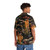 Japanese tiger and floral pattern on a vintage-style Hawaiian shirt - People Back