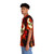 Autumn Blaze Qirin Hawaiian Shirt with Tropical Leaves Pattern - People Left