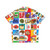 Kiwiana Hawaiian Shirt with Food and Drink Icons - Back