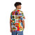 Kiwiana Hawaiian Shirt with Food and Drink Icons - People Back