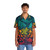 Colorful Hawaiian shirt with a spectrum of aquatic sea life - Lifestyle
