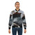 Jaws Shark Bomber Jacket, featuring a vintage, recolored photo of the iconic movie "Jaws" - Lifestyle