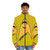Lieutenant Sulu wearing Star Trek inspired puffer jacket - men front
