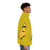 Lieutenant Sulu wearing Star Trek inspired puffer jacket - men side right