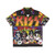 Kiss Unmasked inspired Hawaiian shirt with band logo and artwork