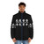 Puffer jacket with "Liberate Hong Kong Revolution Now" design, supporting the Hong Kong democracy movement. - men front