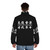 Puffer jacket with "Liberate Hong Kong Revolution Now" design, supporting the Hong Kong democracy movement. - men back