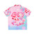 Sakura Ryukin Hawaiian Shirt with Watercolor Cherry Blossom and Goldfish Print