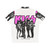 Kiss The Band Black and White Hawaiian Shirt - Back