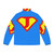 Super Letter A-Z Puffer Jacket featuring comic book-inspired superhero designs - Back