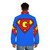 Super Hero Letter G Puffer Jacket featuring a bold superhero-inspired design - men back