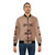 Eric Andre Inspired Bomber Jacket with Yelling Print - Lifestyle