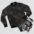 Brindle fur pattern bomber jacket - Flat lay