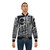 H.R. Giger Museum Bomber Jacket featuring the Entrance Statue in Gruyeres, Switzerland - Lifestyle