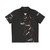 Black Hawaiian shirt featuring a fierce wolf pack design