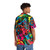Kirby Hawaiian shirt with colorful pop art inspired design - People Back