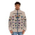 Les Papillons Des Fiertés Puffer Jacket - Colorful Pride-Inspired Butterfly Design - men front
