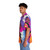 Reflective lofi Hawaiian shirt with vibrant tropical print and diverse representation - People Left