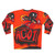 Agoti FNF mod character graffiti print on a cozy sweatshirt - Back