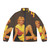 Lepa Brena Puffer Jacket with Retro Yugoslav Album Cover Design