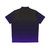 Black and purple gradient Hawaiian shirt with a minimalistic, celestial design - Back