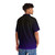 Black and purple gradient Hawaiian shirt with a minimalistic, celestial design - People Back