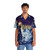Artsy Hawaiian Shirt with Kingdom Hearts Keyblade and Sora Design - People Front