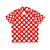 Red and White Polka Dot Hawaiian Shirt