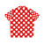 Red and White Polka Dot Hawaiian Shirt - Back