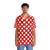 Red and White Polka Dot Hawaiian Shirt - People Front