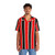 Red, white and black striped Hawaiian shirt - People Front