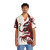 Red symbiotic Hawaiian shirt with comic book alien and spider design - People Front