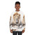 Majestic African male lion wearing a sweatshirt - women